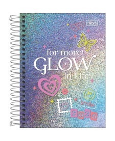 imagem principal do produto Agenda Espiral Diária 11,7 x 16,4 cm Glow 2026