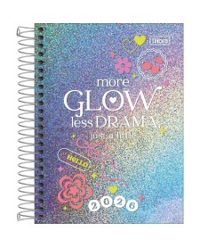 imagem principal do produto Agenda Espiral Diária 11,7 x 16,4 cm Glow 2026