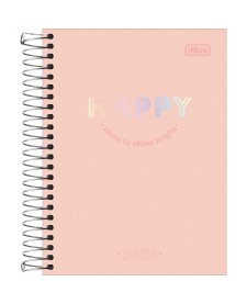 imagem principal do produto Agenda Espiral Diária 11,7 x 16,4 cm Happy 2026