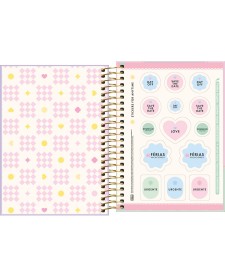 imagem de detalhe produto Agenda Espiral Diária 11,7 x 16,4 cm Happy 2027