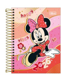 imagem principal do produto Agenda Espiral Diária 11,7 x 16,4 cm Minnie 2026