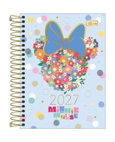 imagem principal do produto Agenda Espiral Diária 11,7 x 16,4 cm Minnie 2027