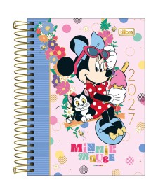 imagem principal do produto Agenda Espiral Diária 11,7 x 16,4 cm Minnie 2027