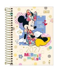 imagem principal do produto Agenda Espiral Diária 11,7 x 16,4 cm Minnie 2027