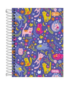 imagem principal do produto Agenda Espiral Diária 11,7 x 16,4 cm Pepper Feminina 2026