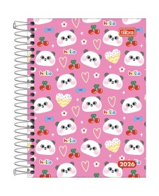 imagem principal do produto Agenda Espiral Diária 11,7 x 16,4 cm Pepper Feminina 2026