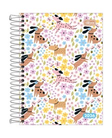 imagem principal do produto Agenda Espiral Diária 11,7 x 16,4 cm Pepper Feminina 2026