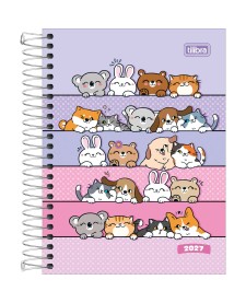 imagem principal do produto Agenda Espiral Diária 11,7 x 16,4 cm Pepper Feminina 2027