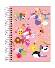 imagem principal do produto Agenda Espiral Diária 11,7 x 16,4 cm Pepper Feminina 2027