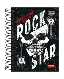 imagem principal do produto Agenda Espiral Diária 11,7 x 16,4 cm Pepper Masculina 2026