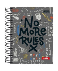 imagem principal do produto Agenda Espiral Diária 11,7 x 16,4 cm Pepper Masculina 2027