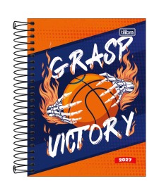 imagem principal do produto Agenda Espiral Diária 11,7 x 16,4 cm Pepper Masculina 2027