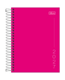 imagem principal do produto Agenda Espiral Diária 11,7 x 16,4 cm Pepper Rosa 2027