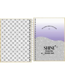 imagem de detalhe produto Agenda Espiral Diária 11,7 x 16,4 cm Shine 2026