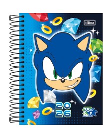 imagem principal do produto Agenda Espiral Diária 11,7 x 16,4 cm Sonic 2026