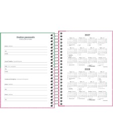 imagem de detalhe produto Agenda Espiral Diária 11,7 x 16,4 cm Spice Feminina 2027
