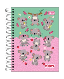 imagem principal do produto Agenda Espiral Diária 11,7 x 16,4 cm Spice Feminina 2027