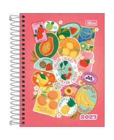 imagem principal do produto Agenda Espiral Diária 11,7 x 16,4 cm Spice Feminina 2027