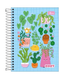 imagem principal do produto Agenda Espiral Diária 11,7 x 16,4 cm Spice Feminina 2027