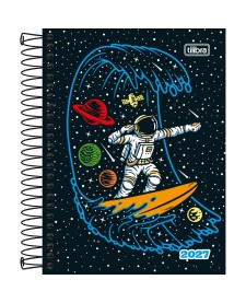 imagem principal do produto Agenda Espiral Diária 11,7 x 16,4 cm Spice Masculina 2027