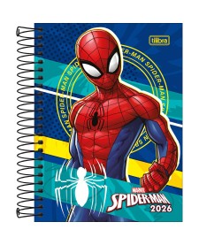 imagem principal do produto Agenda Espiral Diária 11,7 x 16,4 cm Spider-Man 2026