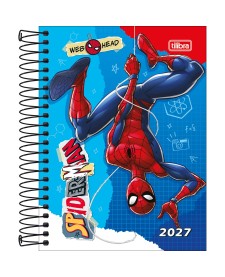 imagem principal do produto Agenda Espiral Diária 11,7 x 16,4 cm Spider-Man 2027