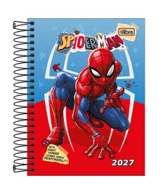 imagem principal do produto Agenda Espiral Diária 11,7 x 16,4 cm Spider-Man 2027