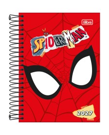 imagem principal do produto Agenda Espiral Diária 11,7 x 16,4 cm Spider-Man 2027