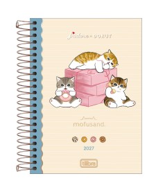 imagem principal do produto Agenda Espiral Diária 12,9 x 18,7 cm Mofusand 2027