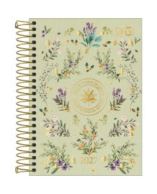 imagem principal do produto Agenda Espiral Diária 12,9 x 18,7 cm Naturalis 2027