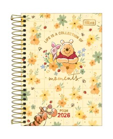 imagem principal do produto Agenda Espiral Diária 12,9 x 18,7 cm Pooh 2026