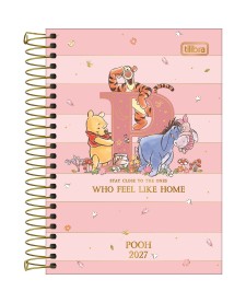 imagem principal do produto Agenda Espiral Diária 12,9 x 18,7 cm Pooh 2027
