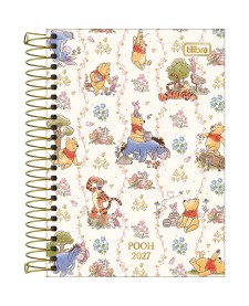 imagem principal do produto Agenda Espiral Diária 12,9 x 18,7 cm Pooh 2027