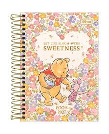 imagem principal do produto Agenda Espiral Diária 12,9 x 18,7 cm Pooh 2027
