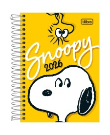 imagem principal do produto Agenda Espiral Diária 12,9 x 18,7 cm Snoopy 2026