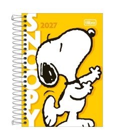 imagem principal do produto Agenda Espiral Diária 12,9 x 18,7 cm Snoopy 2027