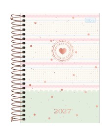 imagem principal do produto Agenda Espiral Diária 12,9 x 18,7 cm Soho 2027