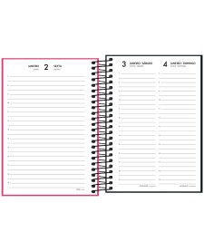 imagem de detalhe produto Agenda Espiral Diária 12,9 x 18,7 cm Spice Cores 2026