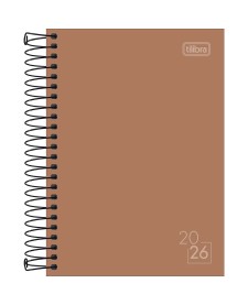 imagem principal do produto Agenda Espiral Diária 12,9 x 18,7 cm Spice Cores 2026