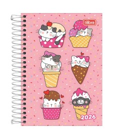 imagem principal do produto Agenda Espiral Diária 12,9 x 18,7 cm Spice Feminina 2026
