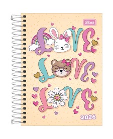 imagem principal do produto Agenda Espiral Diária 12,9 x 18,7 cm Spice Feminina 2026