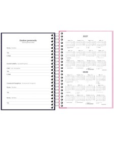 imagem de detalhe produto Agenda Espiral Diária 12,9 x 18,7 cm Spice Feminina 2027