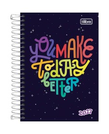 imagem principal do produto Agenda Espiral Diária 12,9 x 18,7 cm Spice Feminina 2027