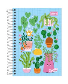 imagem principal do produto Agenda Espiral Diária 12,9 x 18,7 cm Spice Feminina 2027
