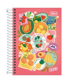 imagem principal do produto Agenda Espiral Diária 12,9 x 18,7 cm Spice Feminina 2027