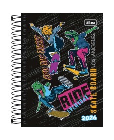 imagem principal do produto Agenda Espiral Diária 12,9 x 18,7 cm Spice Masculina 2026