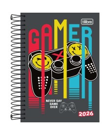 imagem principal do produto Agenda Espiral Diária 12,9 x 18,7 cm Spice Masculina 2026
