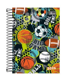 imagem principal do produto Agenda Espiral Diária 12,9 x 18,7 cm Spice Masculina 2026