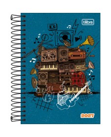imagem principal do produto Agenda Espiral Diária 12,9 x 18,7 cm Spice Masculina 2027