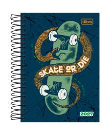 imagem principal do produto Agenda Espiral Diária 12,9 x 18,7 cm Spice Masculina 2027